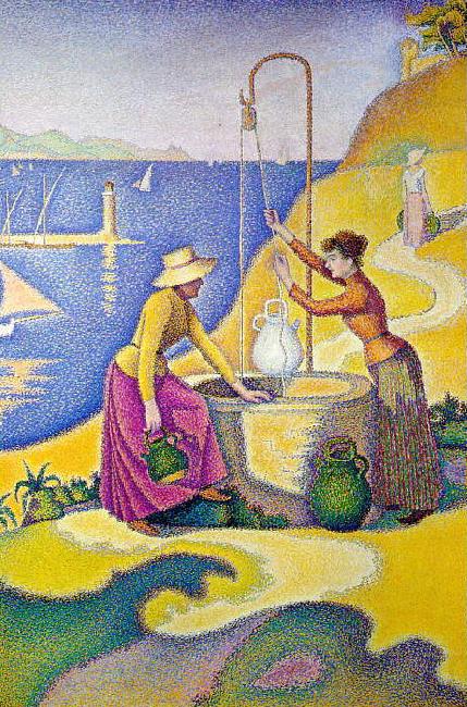 Paul Signac Women at the Well Norge oil painting art